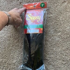 NWT The Sassy Collection 100 Percent Human Black Hair Extensions